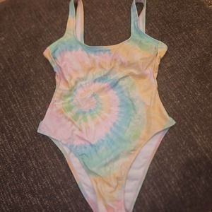 Stoney Clover Lane Target Size Small Ladies Tie Dye High Cut Cheeky Swim Suit